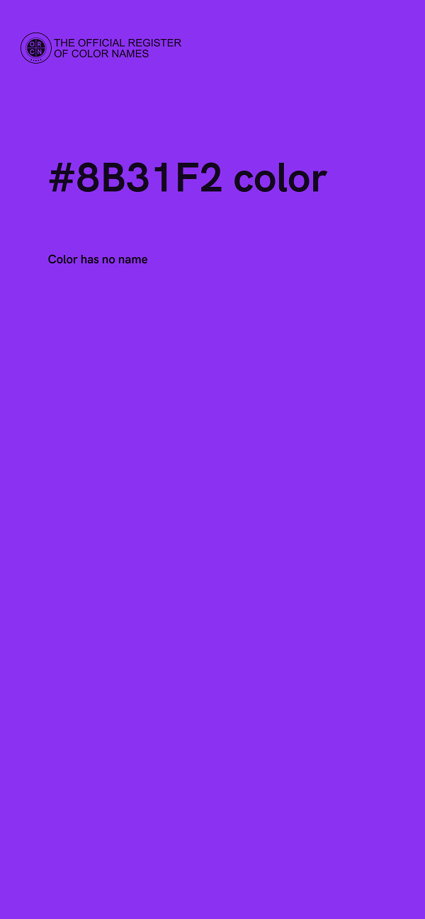 #8B31F2 color image