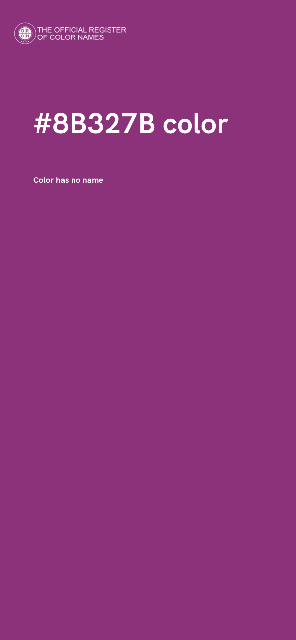 #8B327B color image
