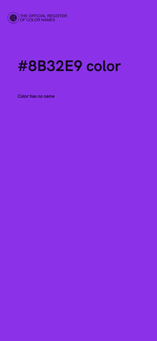 #8B32E9 color image
