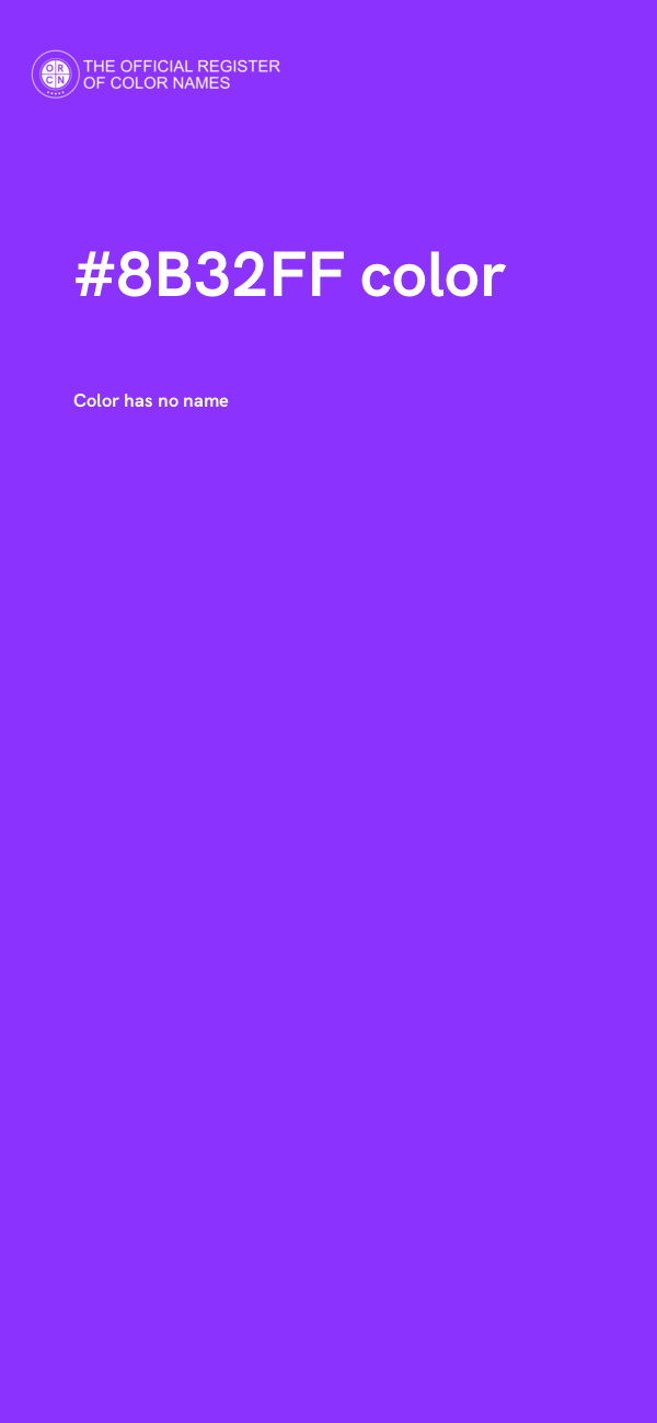 #8B32FF color image