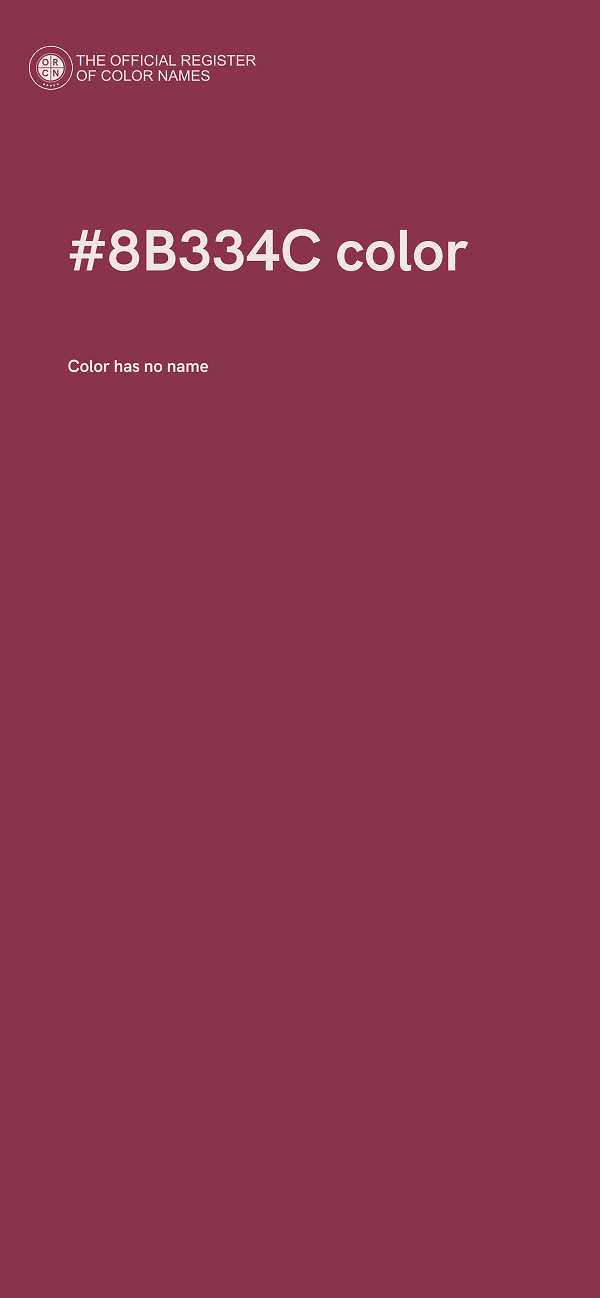 #8B334C color image