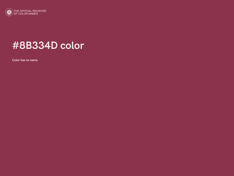#8B334D color image