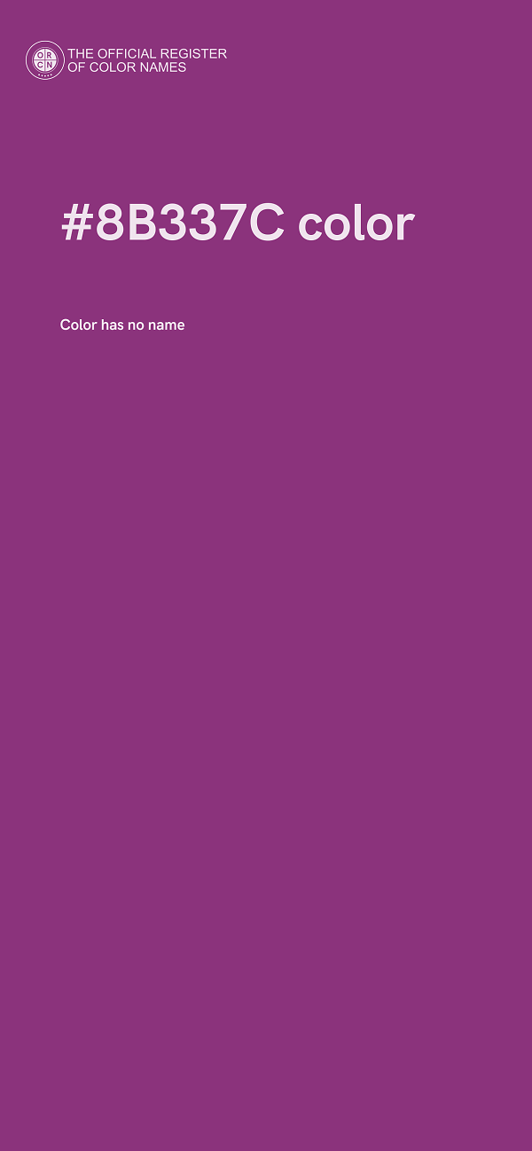 #8B337C color image