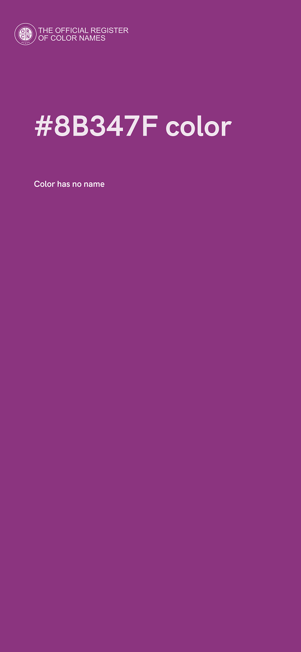 #8B347F color image