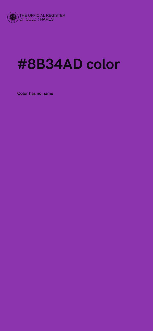 #8B34AD color image
