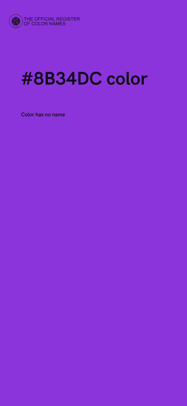 #8B34DC color image
