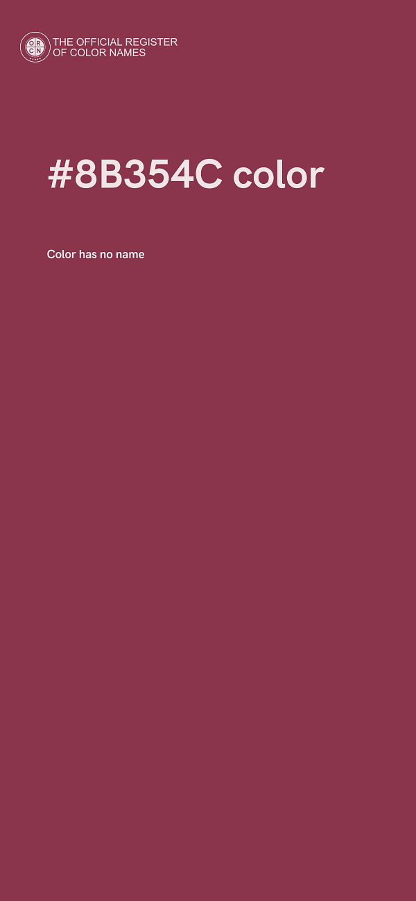 #8B354C color image