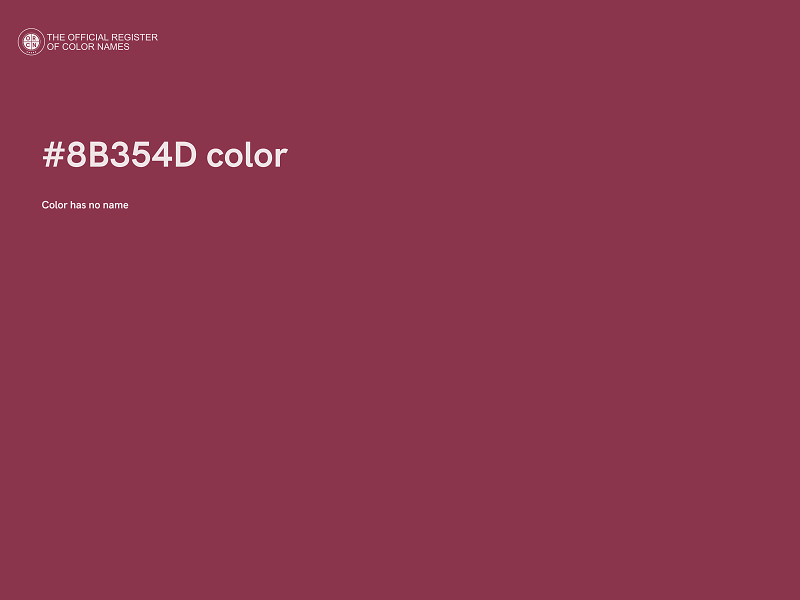 #8B354D color image