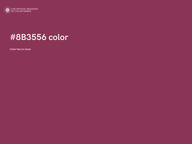 #8B3556 color image