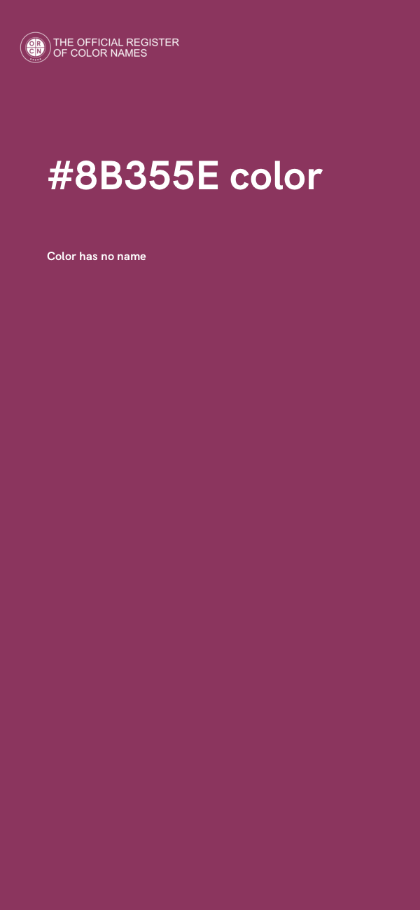 #8B355E color image