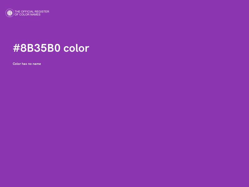 #8B35B0 color image