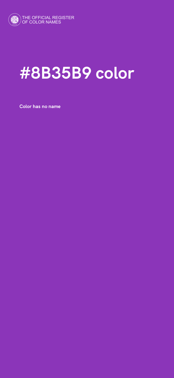 #8B35B9 color image