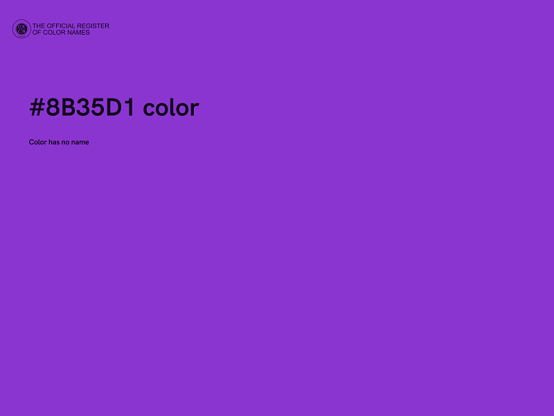 #8B35D1 color image