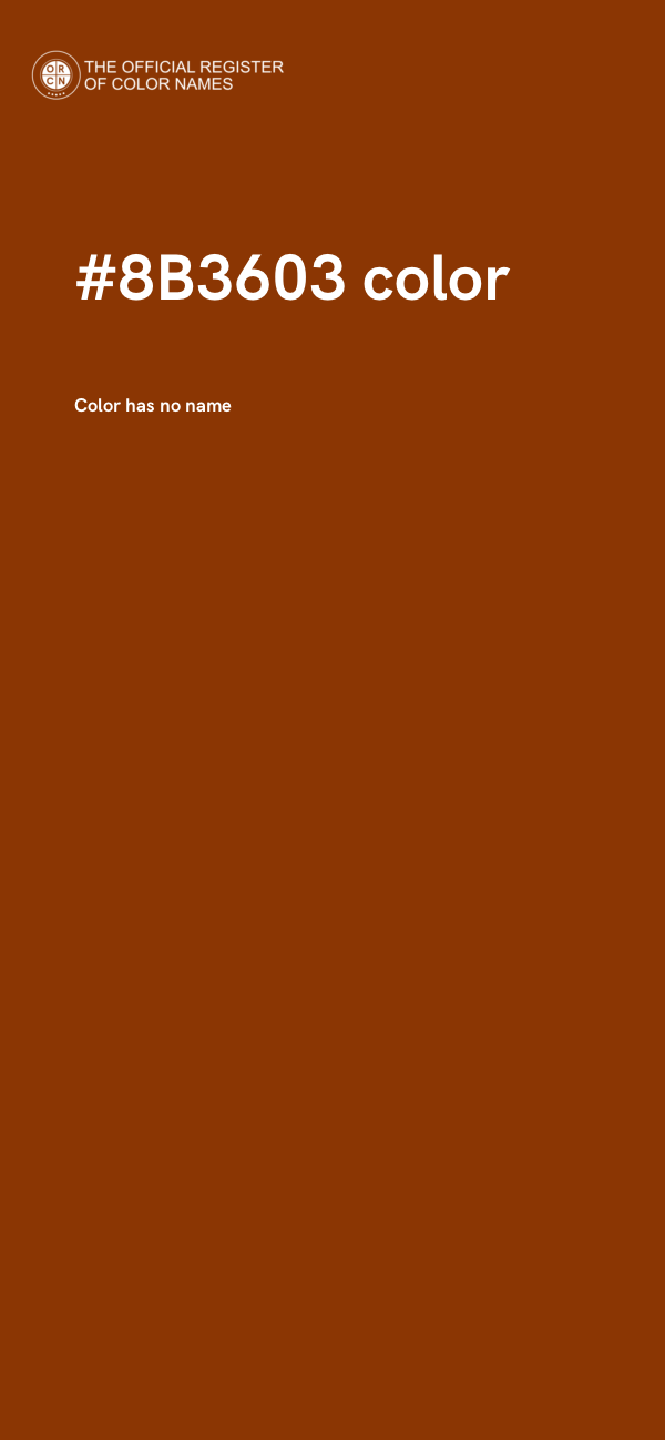 #8B3603 color image