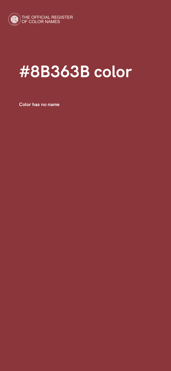 #8B363B color image
