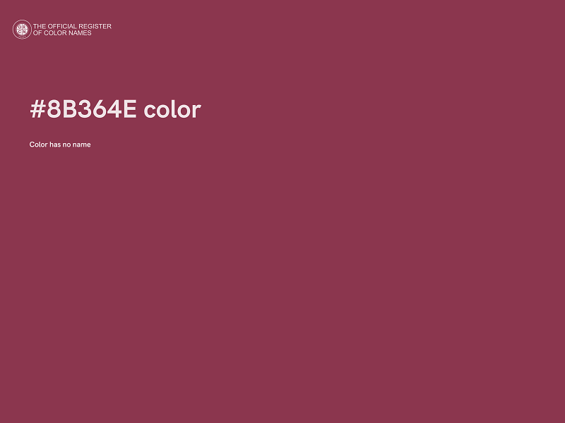 #8B364E color image