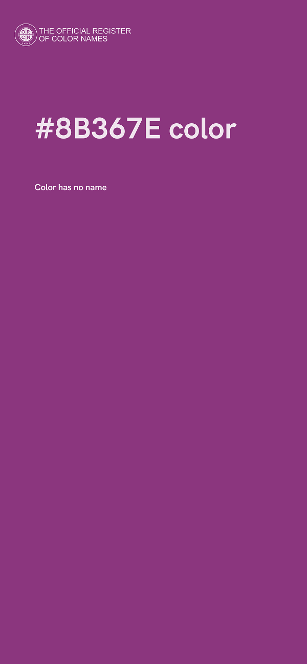 #8B367E color image