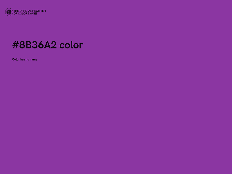 #8B36A2 color image