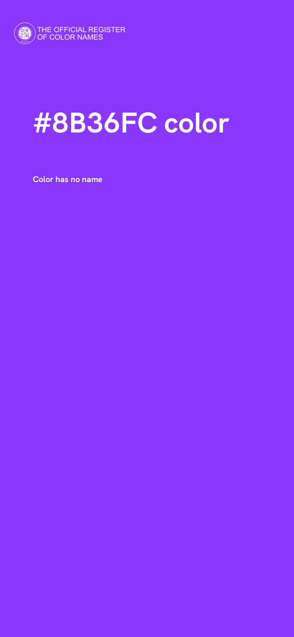 #8B36FC color image