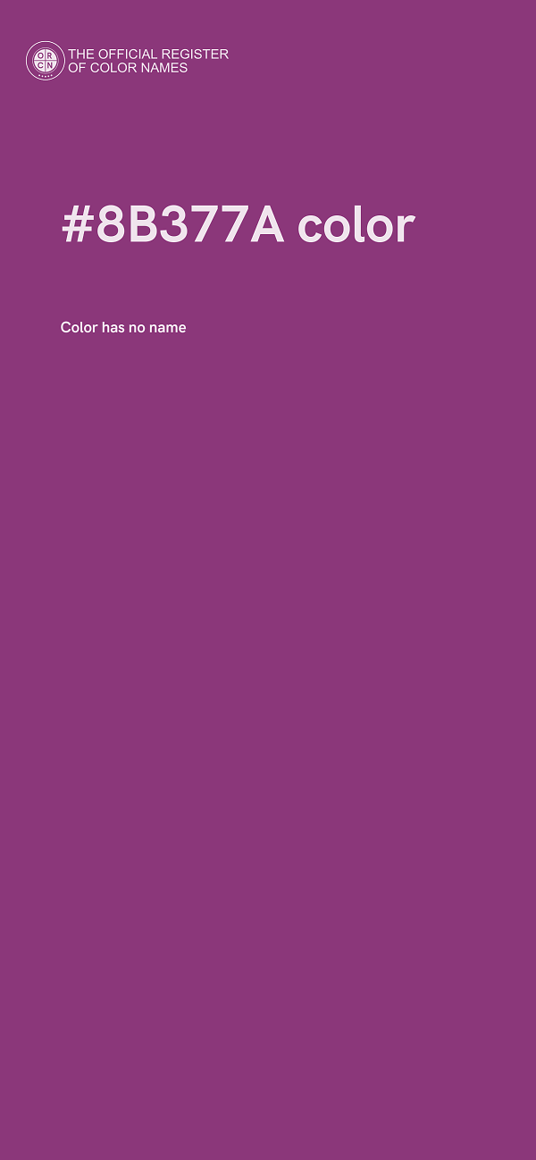 #8B377A color image
