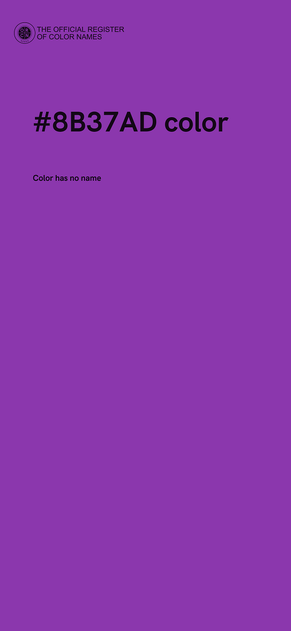 #8B37AD color image