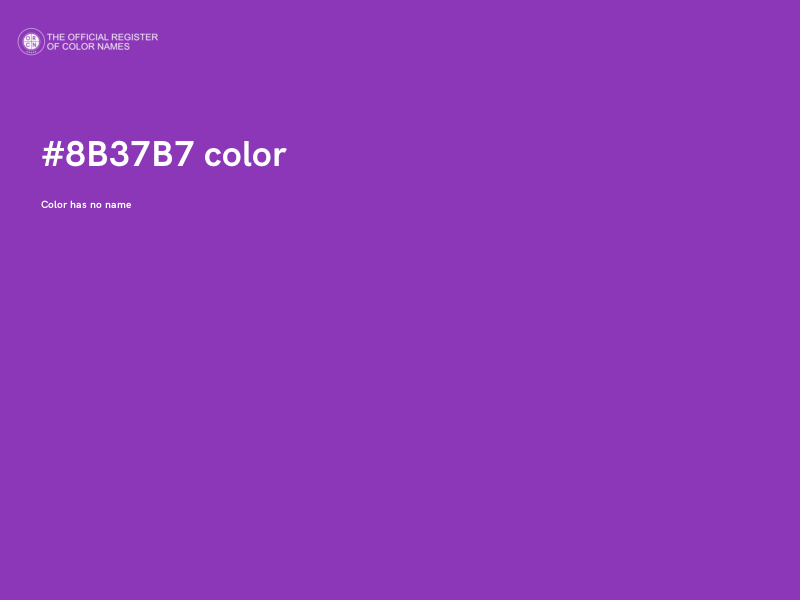 #8B37B7 color image