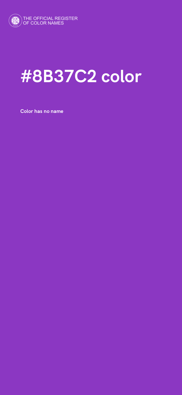 #8B37C2 color image