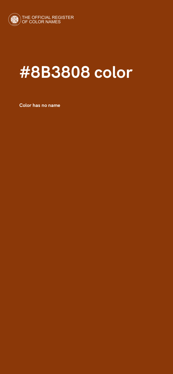#8B3808 color image