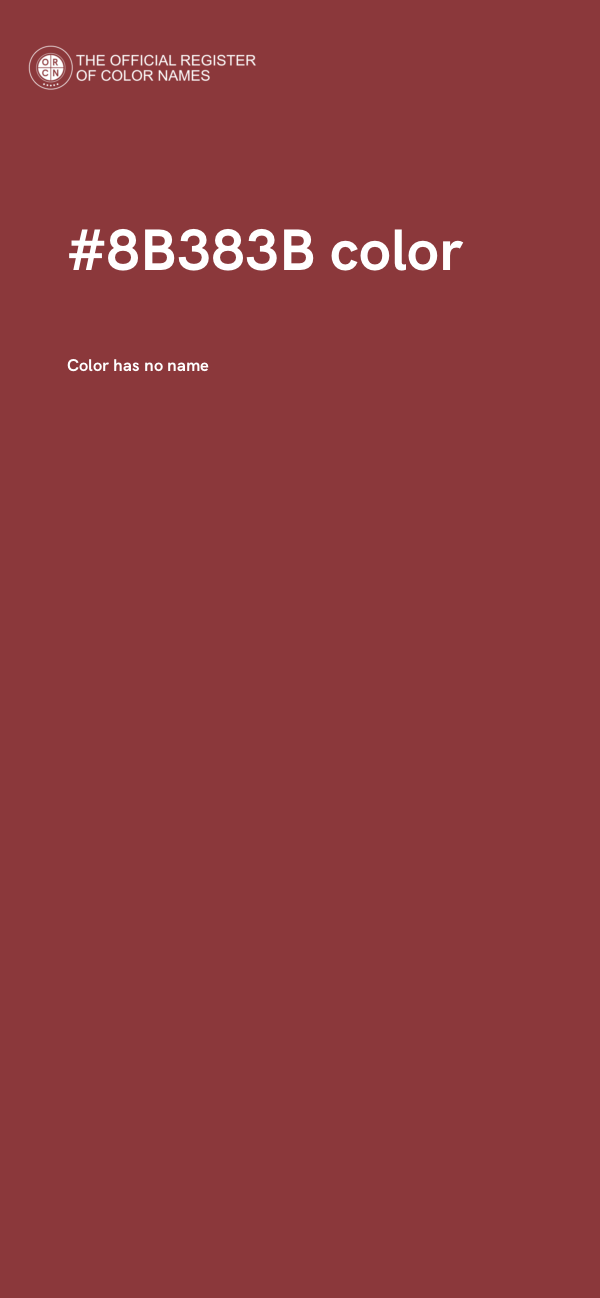 #8B383B color image