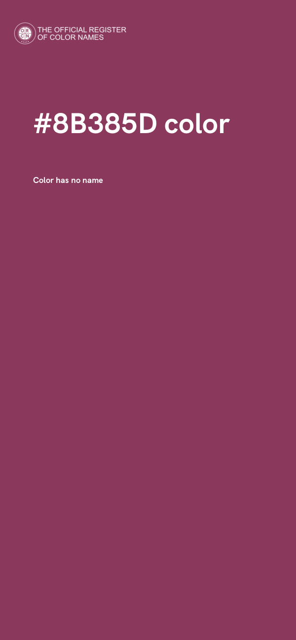 #8B385D color image