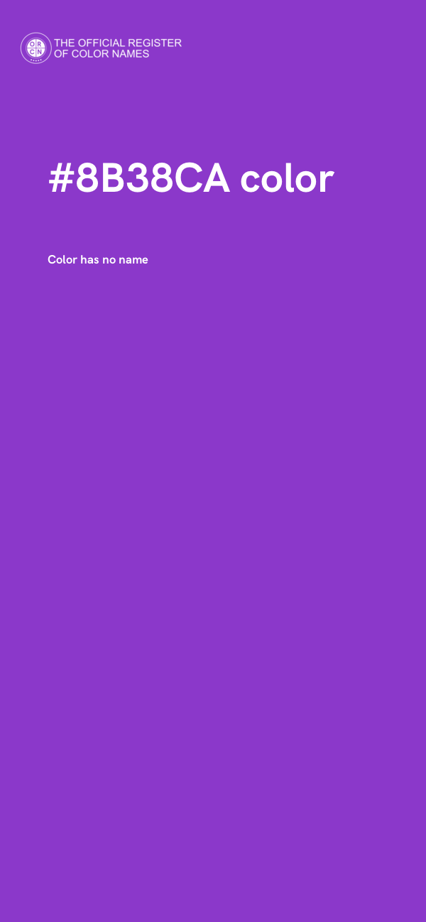 #8B38CA color image