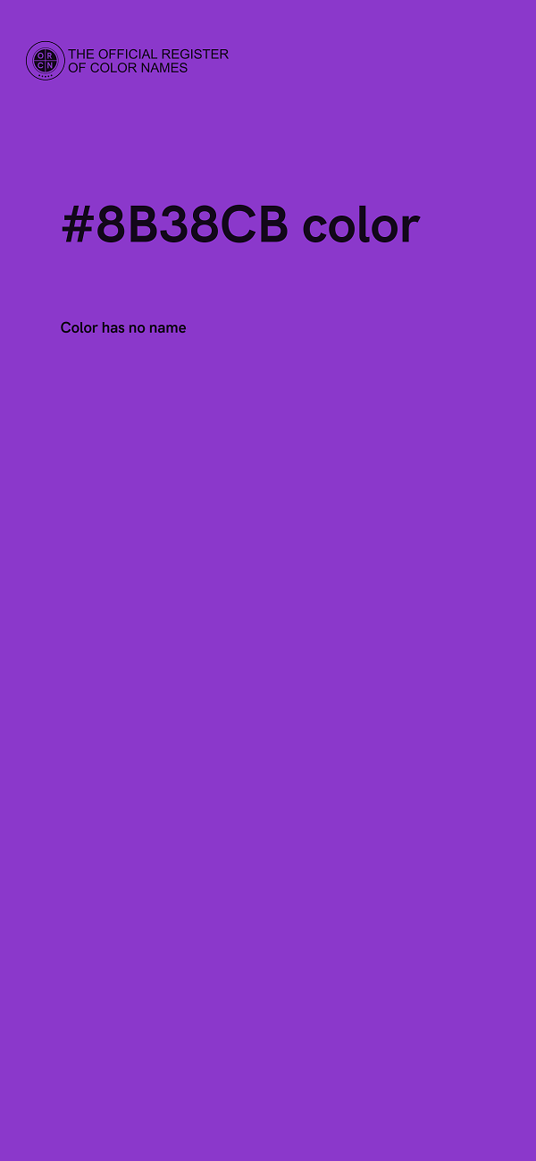 #8B38CB color image