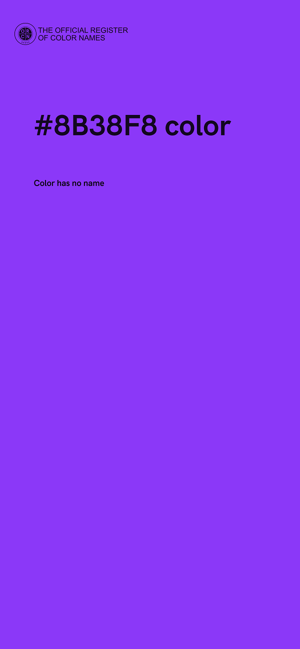 #8B38F8 color image