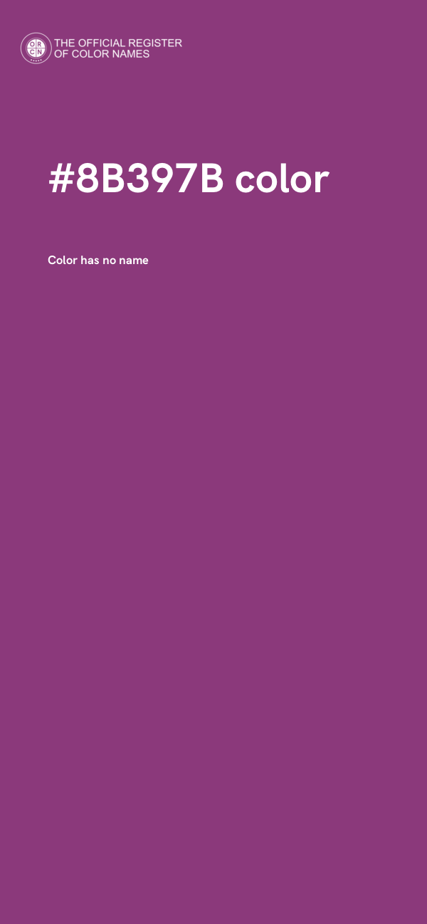 #8B397B color image