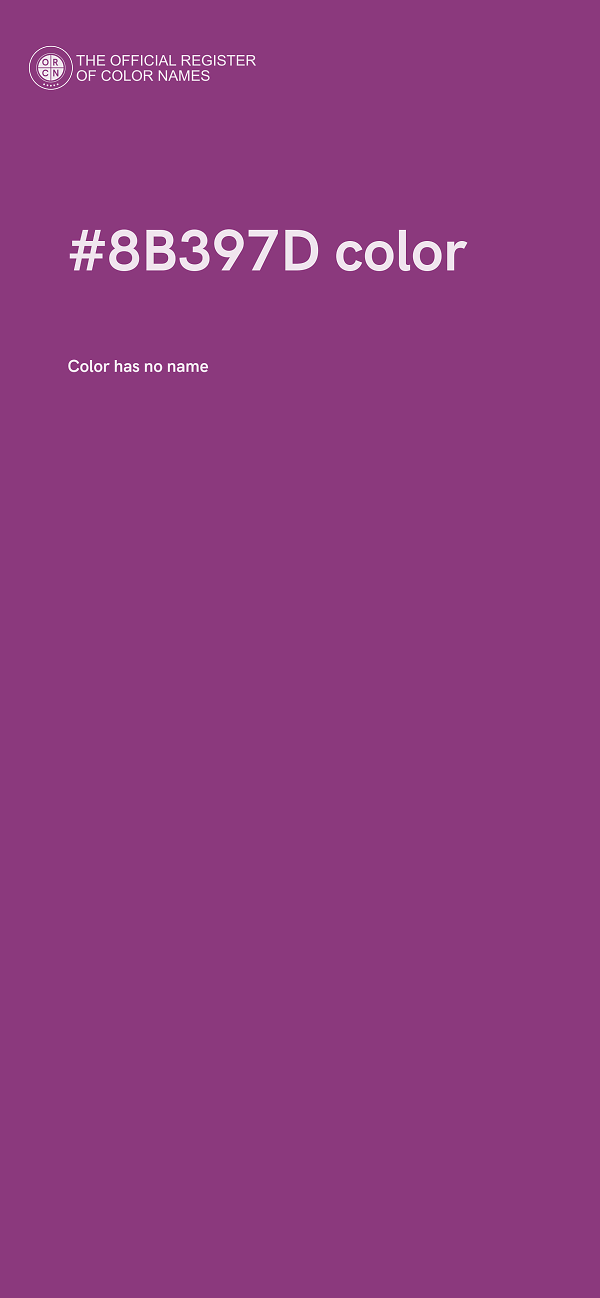 #8B397D color image