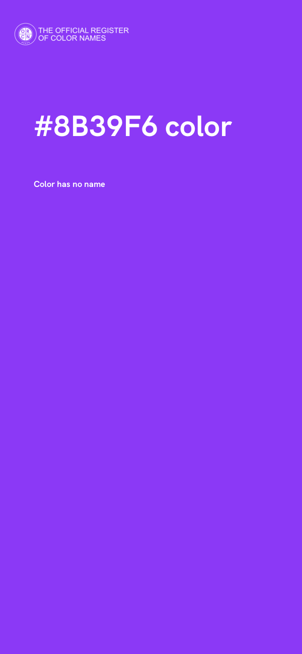 #8B39F6 color image