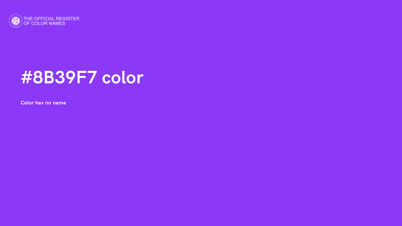 #8B39F7 color image