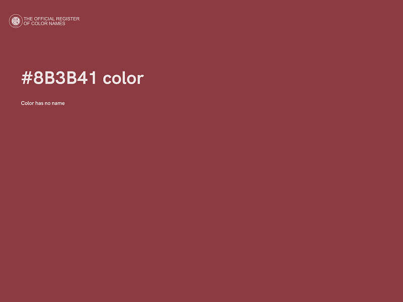 #8B3B41 color image