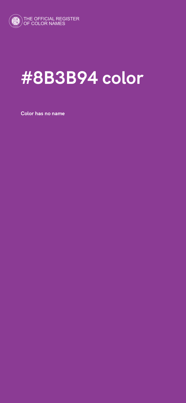 #8B3B94 color image