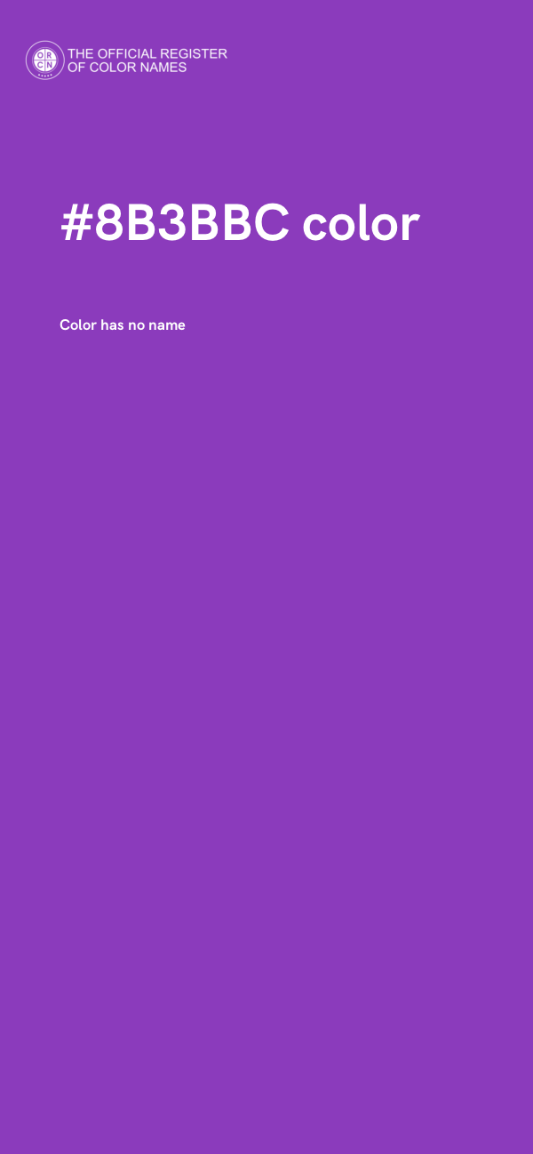 #8B3BBC color image