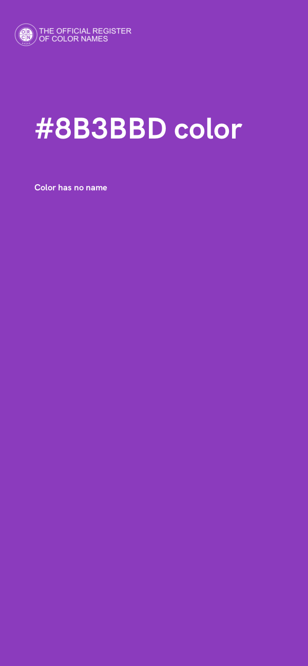 #8B3BBD color image