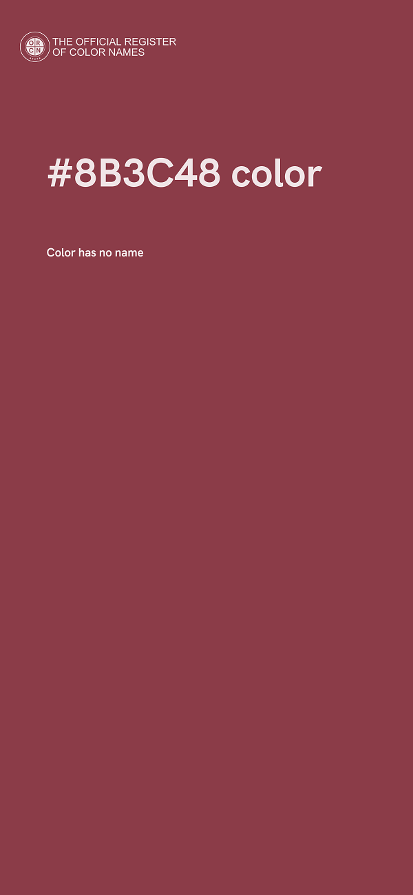#8B3C48 color image