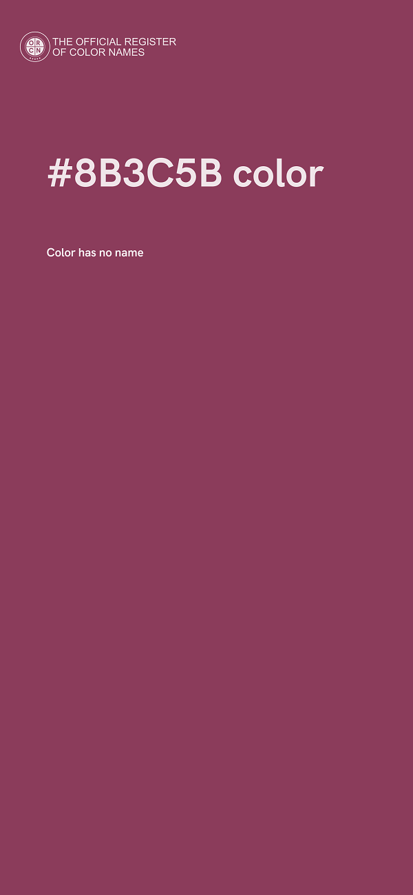 #8B3C5B color image