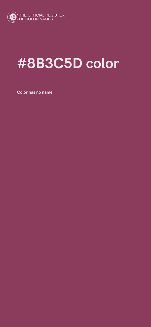 #8B3C5D color image
