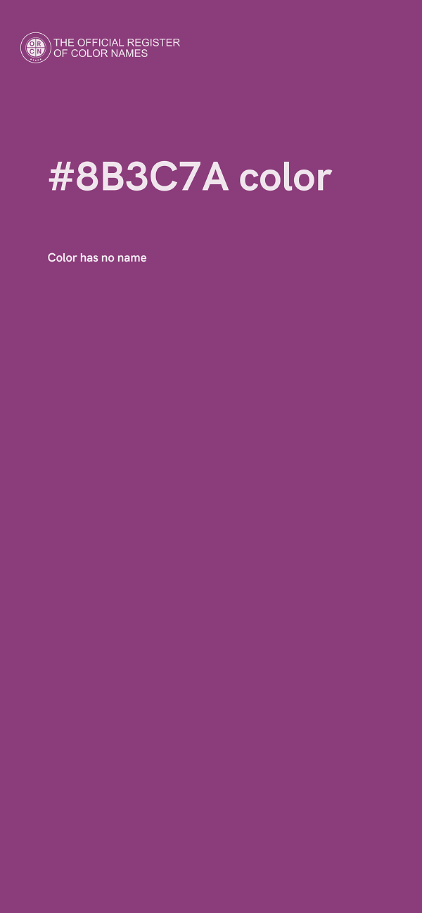 #8B3C7A color image