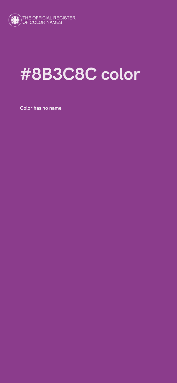 #8B3C8C color image