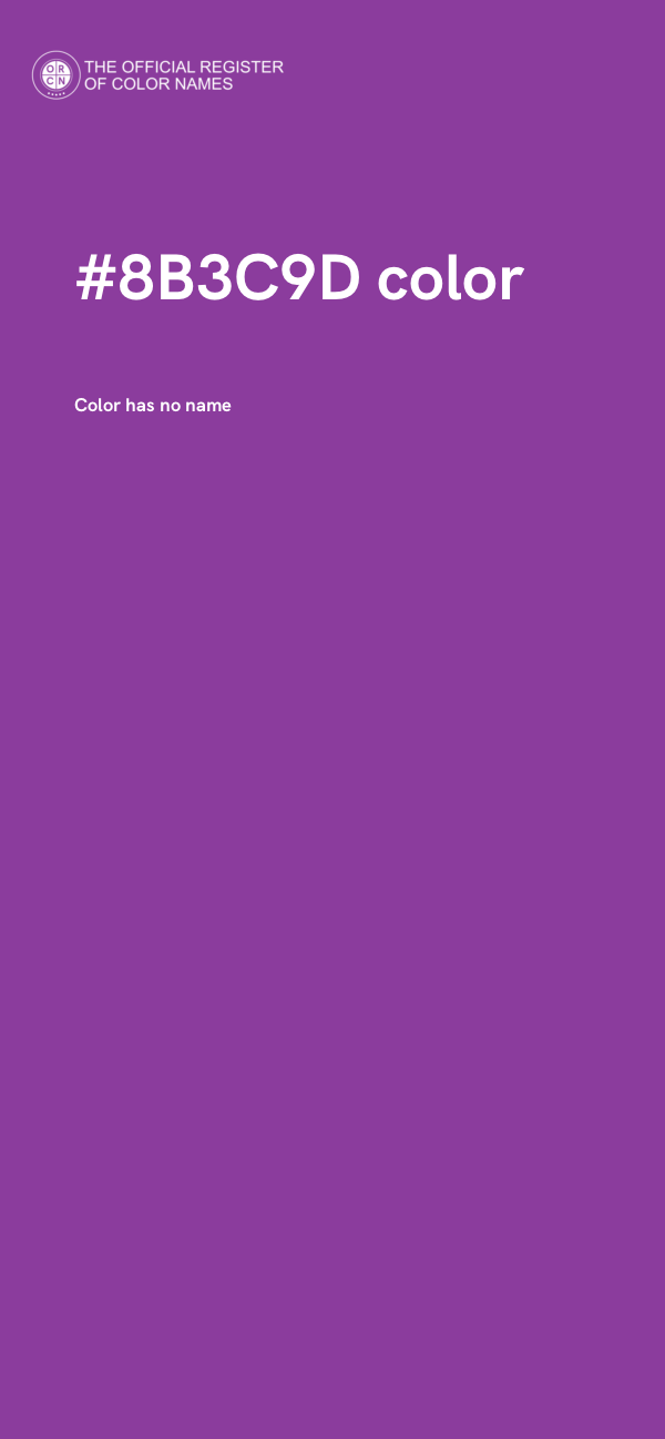 #8B3C9D color image