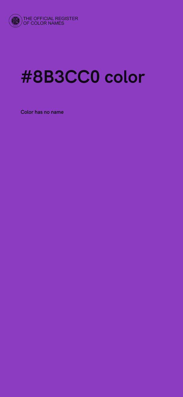 #8B3CC0 color image