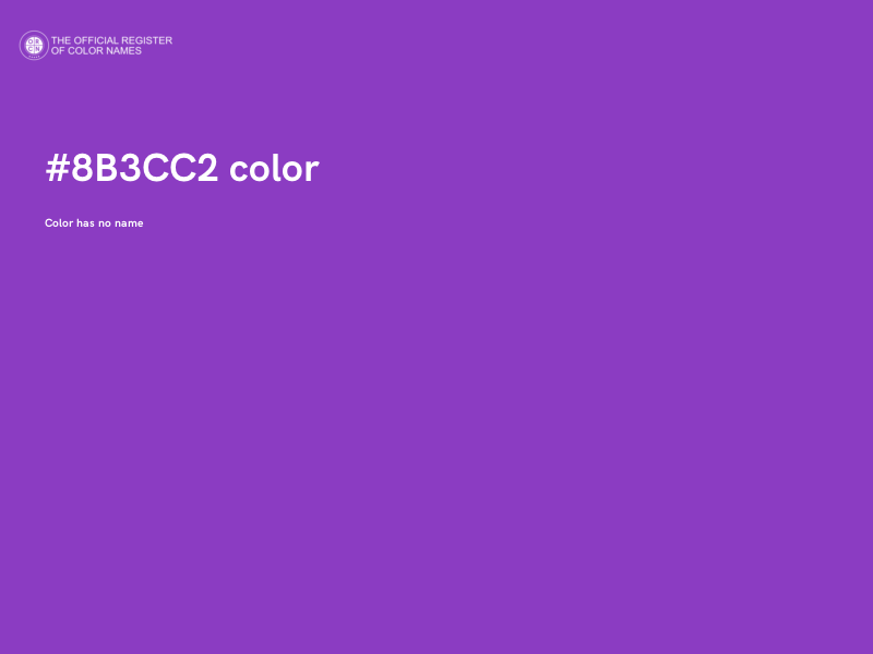 #8B3CC2 color image
