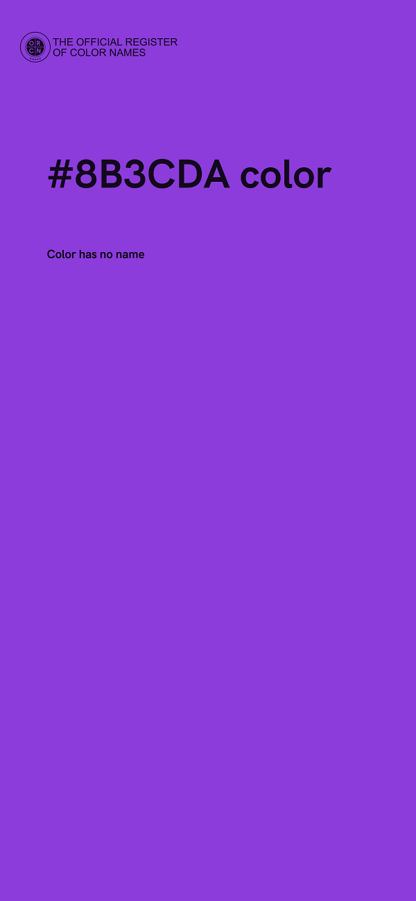 #8B3CDA color image
